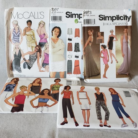 Simplicity Other - Misses Sewing Pattern Mixed Bundle Top Skirt Dress